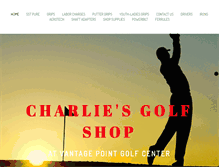 Tablet Screenshot of charliesgolfshop.com